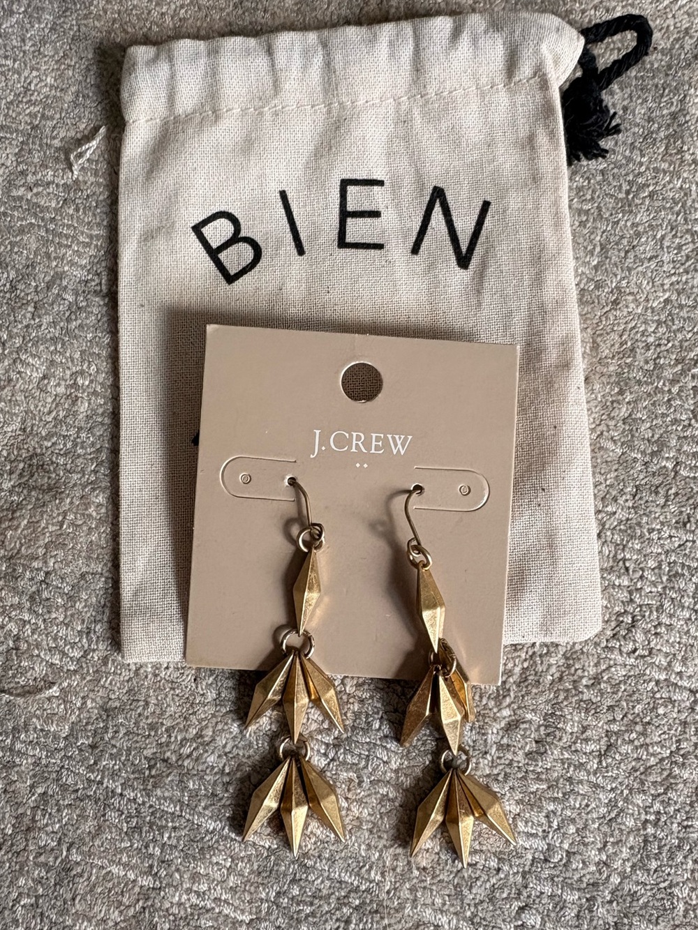 Jcrew Gold Dangle Earrings